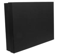 Vaguelly Caja caja de envío embalaje cinta rompecabezas parcela packing boxes present box cartulina Black