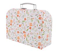 Vaguelly Caja de Almacenamiento Portátil Mantiene Juguetes y Papelería Ordenados para Niños Material Cartón y Aleación Diseño Creativo de Flores Adecuado para Escritorio y Oficina