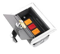 Vaguelly Caja de Estación de Control Manual para Puerta de Persiana y Garaje, Caja de Pulsadores Momentáneos Botón Pulsador Resistente para Uso Exterior, Compatible Apertura y Cierre