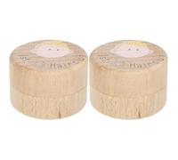Vaguelly Caja De Recuerdos De Corte De Pelo Para Bebés Con Tapa De Madera Contenedor Seguro Para Primer Mechón Y Almacenamiento De Pelo Infantil Regalo Para Baby Shower Y Decoración De Guardería