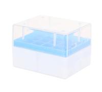 Vaguelly Caja de Tubos para Almacenamiento en Frío 20 Rejillas, 2 Piezas, Plástico Reutilizable para Microtubos, Adecuada para Investigación Científica y Colegios Color