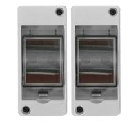 Vaguelly Caja eléctrica exterior de 2 piezas: caja de interruptores automáticos IP65 - Ventana transparente impermeable de 2 vías - Ideal para centros comerciales y centrales eléctricas