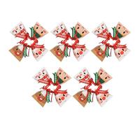 Vaguelly Cajas de Obsequio Navideñas de Papel Diseño Clásico, Triángulo, 24 Unidades para Dulces y Galletas, Contenedores Resistentes para Fiesta y Detalles de Navidad Estilo Aleatorio