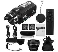 Vaguelly Cámara De Pantalla Táctil Videocámara Digital Portátil para Grabar Vlogs De Viaje para Adultos y Filmación De Eventos