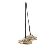 Vaguelly Campanas de Carillón Meditación de Cobre Dorado, Platillos de Atención Plena Pulidos y Afinados, Ideales para Yoga y Prácticas de Mindfulness