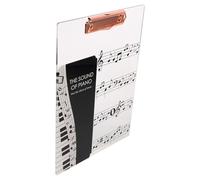 Vaguelly Carpeta Soporte Robusto y Fácil Cambio de Página para Partituras de Música Acrílica Transparente Adecuado para Estudiantes y Músicos en Enseñanza E Interpretación