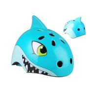Vaguelly Casco Resistente 3D de Tiburón Ajustable Diseño de Bicicleta Talla 54-58cm, Plástico Absorbente de Impactos y Deportes y Patinaje
