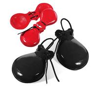 Vaguelly Castañuelas de Madera para Educación Temprana Castañuelas de Dedo para Niños Y Niñas para Lecciones de Música