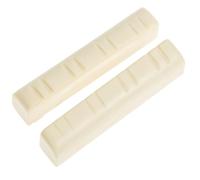 Vaguelly Cejuelas para Cuerdas de Mandolina 2 Piezas en Abs Blanco para Mejorar el Tono y Soporte de Cuerdas, Accesorio Adecuado para Mandolina en Familias y Amigos