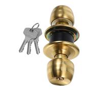 Vaguelly Cerradura de Puerta Esférica Inoxidable con Conjunto de Pomos para Puertas de Dormitorio Instalación y Uso Duradero