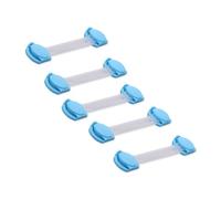 Vaguelly Cerraduras De Seguridad Para Bebés y Niños, 5 Unidades, Correa Ajustable Azul, Protección Multiusos Para Armarios y Cajones, Sin Olores Ni Daños, Instalación Sencilla Para Familias Niños