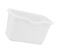 Vaguelly Cesto de Basura Colgante para Cocina de PP Blanco, Práctico | Papelera para Cocina y Coche, para Restos de Comida, Borde de Encimera, Superficie Lisa sin Rebabas