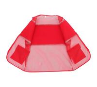 Vaguelly Chaleco de Malla Reflectante Rojo Xxxl, Chaleco de Trabajo de Alta Visibilidad Transpirable para Construcción y Voluntariado, Equipo de Seguridad Ligero y Resistente, Uso Exterior