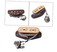 Vaguelly Cigar Box Guitar Pickup de Madera de Arce Cuerdas Imán de Alta Permeabilidad Ligero y Duradero Reemplazo para Guitarras de Caja de Marrón