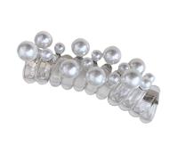 Vaguelly Coil Hair Tie De Pelo Con Perlas Para Mujer Soporte De Coleta Accesorio De Alta Elasticidad Color Blanco Para Peinados Fiesta