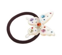 Vaguelly Coleteros Infantiles Elásticos Con Adornos De Insecto De Cristal Multicolor, Pequeña, Goma Pelo Suave y Firme, Niñas y Bebés, Uso Diario y Fiestas