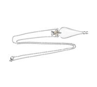 Vaguelly Collar De Botella De Vidrio Pequeña Con Cadena Mini Frasco De Jarrón De Vidrio Para Decoración y Diy Incluye Tapón y Diseño Resistente Al Derrame