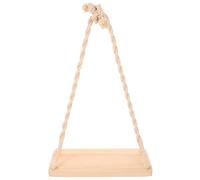 Vaguelly Columpio De Madera para Fotografía De Bebé Columpio para Sesión De Fotos Colgante para Recién Nacidos Accesorios De Imagen Decorativa para Niños Y Niñas Amarillo Claro