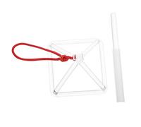 Vaguelly Conjunto de Pirámide de Meditación de 4 Pulgadas y Mazo para Relajación Profunda y Práctica de Yoga