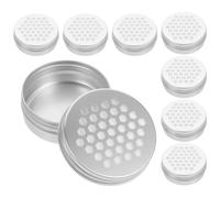 Vaguelly Contenedores de Aluminio para Difusor de Aroma Tapa de Rosca Hueca, 10 Piezas, Diseño Delicado y Superficie Lisa para Aromaterapia en Dormitorio