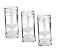 Vaguelly Contenedores De Bálsamo Labial y Crema En Tubo 3 Unidades Material Robusto y Compacto Para Uso En Espectáculos, Natación y Neceser Diario