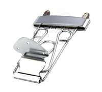 Vaguelly Cordal De Guitarra De 6 Cuerdas Plateado Diseño Jazz Cordal De Marco De Aleación De Zinc Espaciado De Cuerdas De 10 Mm Repuesto Para Guitarra 335