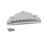 Vaguelly Cordal Triangular Chapado para Mandolina de 8 Cuerdas con Tornillos en Cromo, Repuesto Funcional y Decorativo para Accesorios de Guitarra y Mandolina