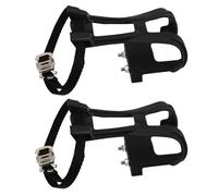 Vaguelly Correas para Pedales de Bicicleta 2 Piezas Calapiés de Plástico Antideslizantes para Ciclismo Recreativo y Competitivo