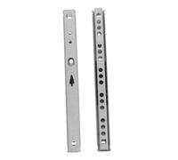 Vaguelly Correderas De Cajón Rodamientos De Bolas 17 Mm, Rieles Deslizantes Bidireccionales De Acero Para Muebles, Extensibles Compactos Para Cocina y Oficina, 2 Piezas 182 Mm