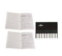 Vaguelly Cuaderno de Música Portátil de 3 Piezas para Principiantes de Guitarra y Piano, Papel Reutilizable Páginas Desprendibles para Práctica al Aire Libre