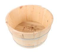 Vaguelly Cubeta de Madera para Baño de Pies en Remojo para Niños 1 Unidad 21 Cm Profundidad sin Pintura Baño Doméstico Segura y Práctica