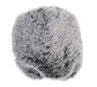 Vaguelly Cubierta Del Micrófono Windproof Manguito De Viento De Micrófono Escudo De Micrófono Cubiertas De Micrófono Cubiertas De Espuma De Micrófono Grey Pelaje Artificial