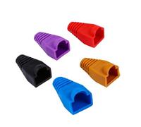 Vaguelly Cubierta para Cable De Red 8p8c Plástico 0,6-0,65 Mm 100 Piezas Uso Profesional Colores Variados Protección contra Dobleces y Roturas