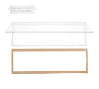 Vaguelly Cubierta para Enchufe de Pared 4 Ranuras Caja Fina Transparente Antisalpicaduras para Baño y Cocina Tapa Protectora Reutilizable Resistente al Agua
