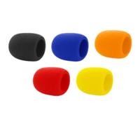 Vaguelly Cubiertas De Esponja Para Micrófono 5 Protectores De Micrófono De Espuma De Colores Protectores De Parabrisas Para La Mayoría De Los Micrófonos De Mano Estándar