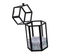Vaguelly Cubo Para Guardar Brochas De Maquillaje De Vidrio Organizador De Delineador De Ojos Estuche Para Brochas De Maquillaje Tocador De Dormitorio