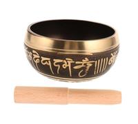 Vaguelly Cuenco Tibetano de Cobre Budista Cuencos Sonoros Multitud de Nepal Accesorio Decorativo para Yoga y Meditación