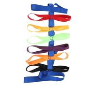 Vaguelly Cuerda para caminar de seguridad ajustable con espacio entre asas, cuerda de nylon para mantener a estudiantes en línea en el aula y al aire libre