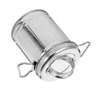Vaguelly de Hierro Galvanizado con Tapa Mini Papelera de Escritorio Vintage para Uso Casa y Oficina Independiente con Gran Capacidad y Diseño Único para Mantener Limpio