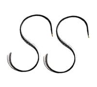 Vaguelly de Pelo de Caballo Accesorios Seguros 2 Paquetes para Viola para Reparación de Caña, Material Natural Negro Que No Daña los Dedos, Adecuado para Músicos