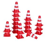 Vaguelly de Tráfico 30 Piezas Material Didáctico de Tráfico Conos de Seguridad Miniatura para y Enseñar de Tránsito Decoraciones de Fiesta