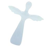 Vaguelly Decoración De La Cruz del Ángel Cruz De Oración Cruz De Bolsillo Sosteniendo Cruz Orando Cruz Ángeles De Bolsillo Cruz De La Mano para La Oración Cruz De Confort Resina Blanco