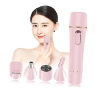 Vaguelly Depilador Eléctrico USB Recargable para Mujer Cortapelos Nasal y Cejas Afeitadora Portátil sin Aceite Cabezal Desmontable y Seguro