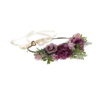 Vaguelly Diadema De Falsa Flores De Rosa Artificial Diadema Para Novia Tocado Encantador Para Guirnalda De Boda Decoración De Tocado Para Mujer