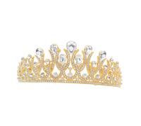 Vaguelly Diadema de Novia de Cristal Princesa Heredera para Boda Cumpleaños Fiesta Nupcial Tocado con Gemas de Imitación