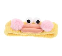 Vaguelly Diadema Facial De Spa Kawaii Accesorio Lavado De Maquillaje Para Mujeres y Diseño De y Boca De Salchicha Material Plush Para Cuidado y De Color