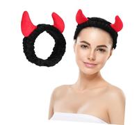 Vaguelly Diadema Para Lavarse La Cara Diadema De Spa Diseño De Cuerno Suave y Práctica Para Cuidado Facial y Pelo Para Mujeres