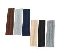 Vaguelly Diademas De Yoga y Entrenamiento Antideslizantes 6 Unidades Color Simple