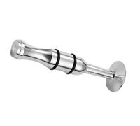 Vaguelly Ejercitador Profesional de Fuerza Bucal para Saxofón y Clarinete, Boquilla de Latón Reutilizable y Resistente, Diseño Elegante en Color Plata para Principiantes