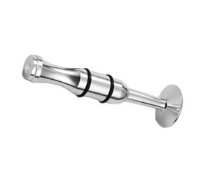 Vaguelly Ejercitador Profesional de Fuerza Bucal para Saxofón y Clarinete, Boquilla de Latón Reutilizable y Resistente, Diseño Elegante en Color Plata para Principiantes
